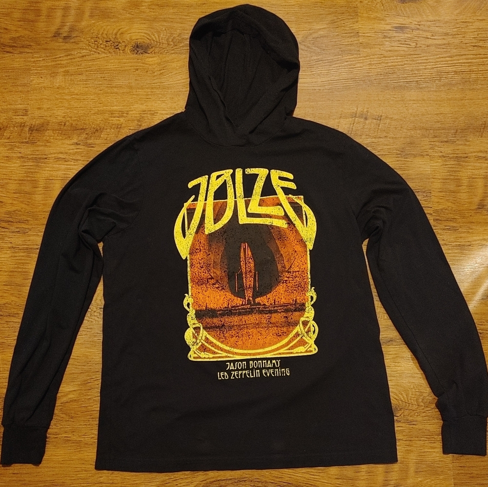 Jason Bonham's Led Zeppelin Evening concert worn band tee hoodie style shirt 🔥